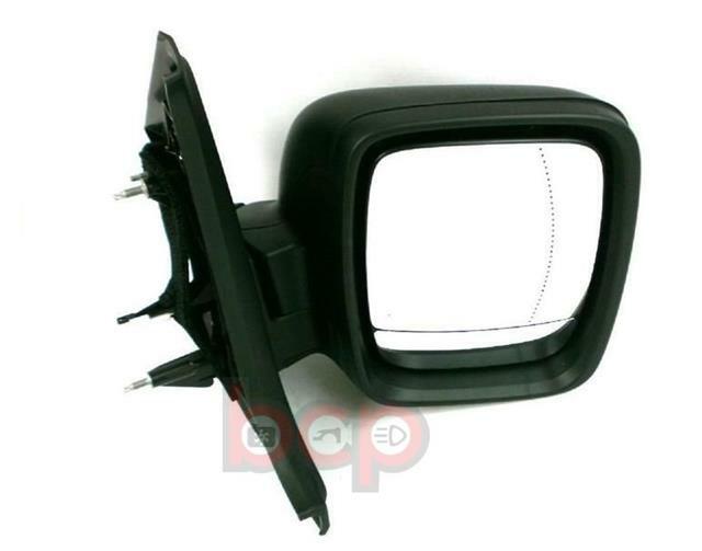 VAUXHALL VIVARO 2014 ON DOOR WING MIRROR DRIVER SIDE RH MANUAL BLACK COVER NEW