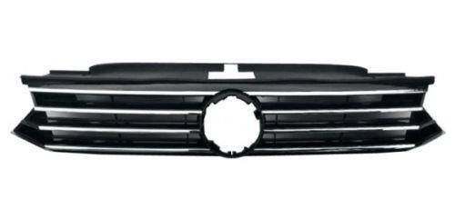 VW PASSAT 2015 - 2018 FRONT MAIN GRILLE WITH CHROME AND BLACK OEM QUALITY