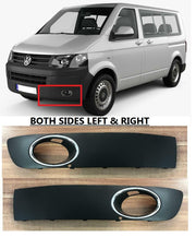 VW TRANSPORTER T5.1 2010 – 2015 FRONT FOG GRILLE CHROME TRIM PAIR LEFT & RIGHT