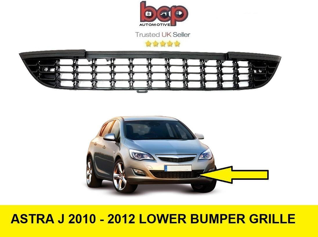 VAUXHALL ASTRA J 2009 - 2012 FRONT BUMPER CENTRE GRILLE LOWER ESATE MODELS
