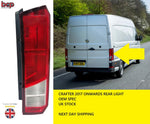 Load image into Gallery viewer, Vw Crafter 2017 - 2023 Rear Back Light Tail Lamp Driver Side Off Side Right Side