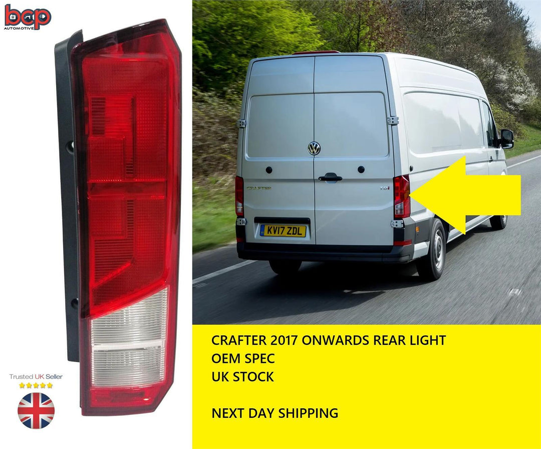 Vw Crafter 2017 - 2023 Rear Back Light Tail Lamp Driver Side Off Side Right Side