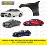 Load image into Gallery viewer, MERCEDES C CLASS W205 2014 - 2019 FRONT WING LEFT PASSENGERS SIDE ALUMINIUM