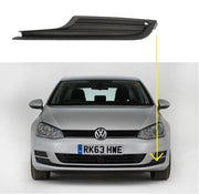 VW GOLF MK7 2012 – 2016 FRONT BUMPER LOWER GRILLE LEFT 5G08536659B9 SEE IMAGE