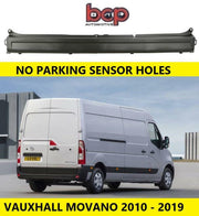 VAUHALL MOVANO REAR BUMPER  2010 ONWARDS CENTRE SECTION TEXTUIRED NO SENSORS