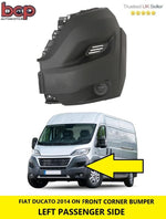 Load image into Gallery viewer, FIAT DUCATO BUMPER CORNER FRONT END CAP 2014 ON LEFT TEXTURED  PASSENGER GREY
