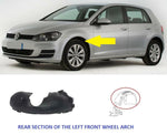 Load image into Gallery viewer, VW GOLF MK7 2013-2017 FRONT WING ARCH LINER SPLASH GUARD REAR SECTION LEFT SIDE
