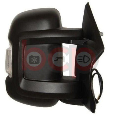 FIAT DUCATO RELAY DOOR WING MIRROR 2006 - 2021 SHORT ARM ELECTRIC RIGHT DRIVER