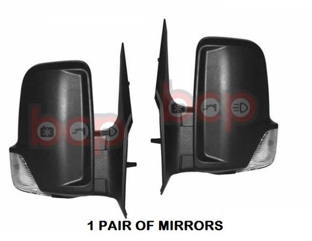 MERCEDES SPRINTER 2006 - 2017 PAIR MIRRORS LEFT & RIGHT DRIVERS PASSENGERS