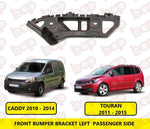Load image into Gallery viewer, VW TOURAN 2011 - 2015 FRONT BUMPER BRACKET HOLDER LEFT PASSENGER SIDE 2K5807183

