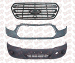 Load image into Gallery viewer, FORD TRANSIT FRONT BUMPER KIT UPPER AND LOWER 2014-2019 MARKED FOG HOLES 2017895