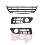 Load image into Gallery viewer, VW POLO 9N 2005 - 2009 FRONT BUMPER GRILLE SET CENTRE RIGHT AND LEFT WITH FOG
