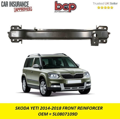 SKODA YETI 2014-2018 FRONT REINFORCER SUPPORT CRASH BAR CARIER OEM 5L0807109D