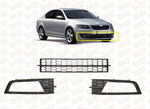Load image into Gallery viewer, SKODA OCTAVIA 2013 - 2017 FRONT BUMPER LOWER GRILLES WITH FOG HOLES
