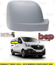 RENAULT TRAFIC 2014 - 2019 DOOR WING MIRROR COVER PRIMED DRIVER SIDE RIGHT