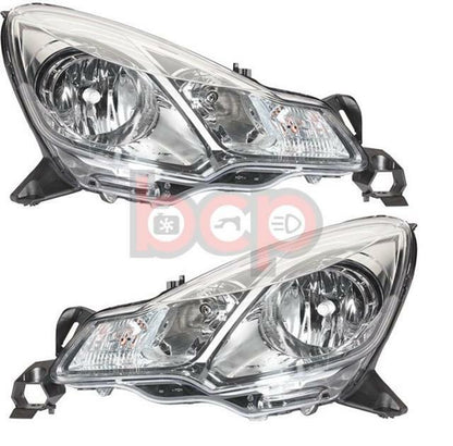 CITROEN C3 DS3 2010 ON PAIR OF HEADLIGHTS HEAD LAMPS CHROME LEFT AND RIGHT