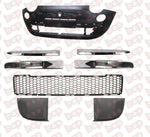 Load image into Gallery viewer, FIAT 500 FRONT BUMPER KIT 2007 - 2015 BLACK WITH MOULDING HOLE 735456793 NEW