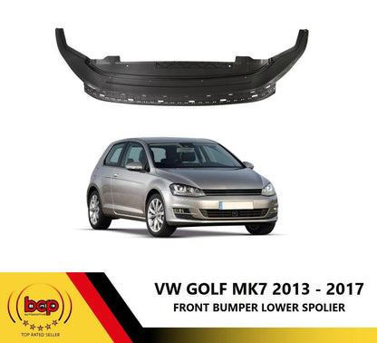 VOLSWAGEN GOLF MK7 2012 - 2017 FRONT BUMPER LOWER SPOILER BLACK 5G0805915