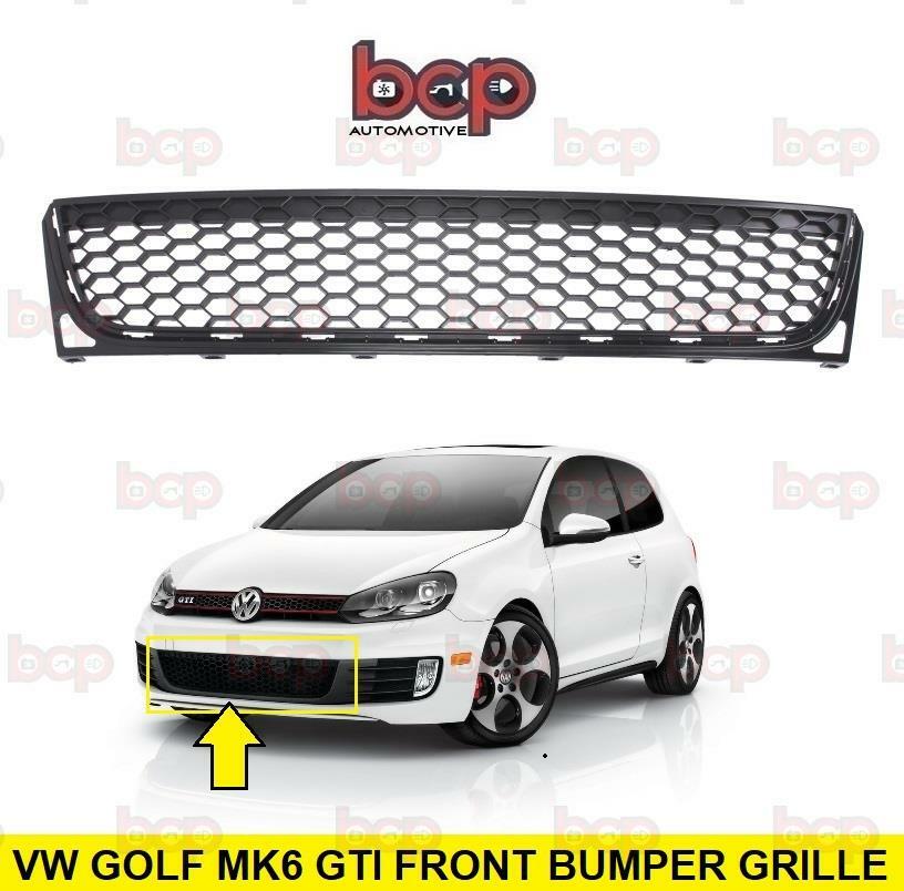 VW GOLF MK6 GTI FRONT BUMPER LOWER GRILLE CENTRE 2009 - 2012 HONEYCOMBE