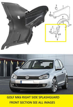 Load image into Gallery viewer, VW GOLF MK6 2008 - 2013 FRONT WHEEL ARCH SPLASH GUARD INNER ARCH RIGHT FRONT NEW