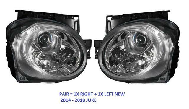 FITS NISSAN JUKE 2014 - 2019 HEADLIGHT HALOGEN PAIR 1X LEFT + 1 X RIGHT SEE IMAGE