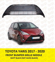 TOYOTA YARIS 2017 - 2020 FRONT BUMPER GRILLE MIDDLE LOWER 531020D130 MATT BLACK