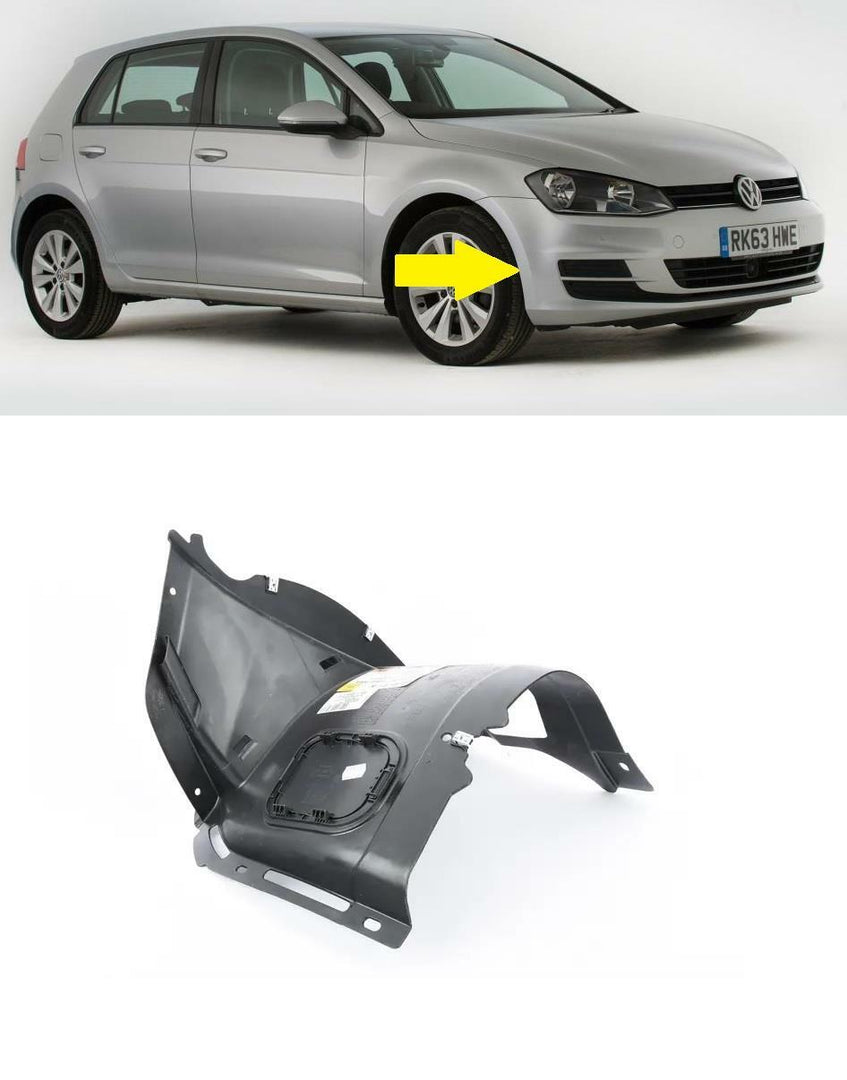 VW GOLF MK7 2013-2017 FRONT WING ARCH LINER SPLASHGUARD FRONT SECTION LEFT SIDE
