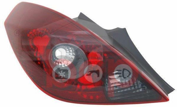 VAUXHALL CORSA D 3 DOOR 2006- 2014 REAR TAIL LIGHT PASSENGER SIDE LEFT SMOKED