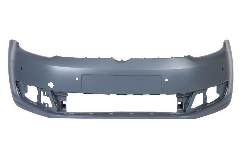 VW TOURAN 2011-2015 FRONT BUMPER PRIMED WITH 6 PARKING SENSOR HOLE 1T0807217PGRU