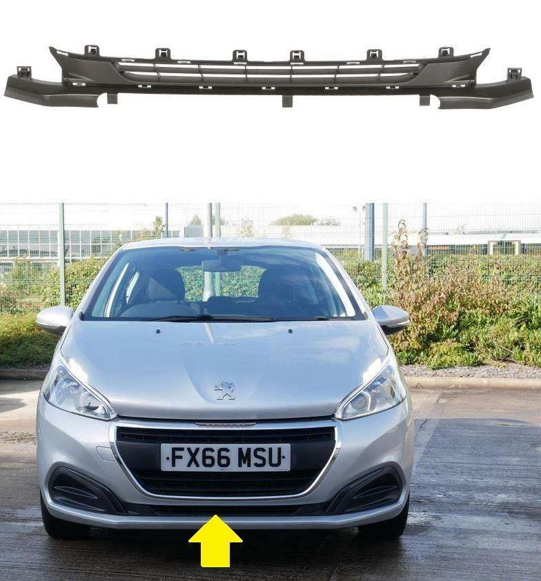 PEUGEOT 208 2015 - 2019 FRONT BUMPER LOWER CENTRE GRILLE 9810516180 NEW OEM SPEC