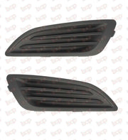 FORD FIESTA FRONT BUMPER FOG GRILLE NO FOG HOLE LEFT AND RIGHT PAIR 2013 - 2017