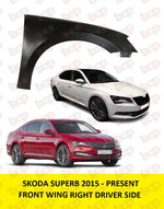 Load image into Gallery viewer, SKODA SUPERB FRONT WING 2015 2016 2017 2018 2019 2020 2021 FENDER RIGHT DRIVERS