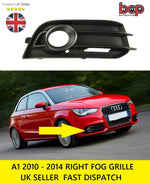 Load image into Gallery viewer, AUDI A1 2010 - 2015 FRONT BUMPER RIGHT FOG GRILLE WITH CHROME NEW 8X0807682AZDE