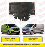 VAUXHALL VIVARO 2014 - 2019 UNDER ENGINE COVER UNDERTRAY SHIELD GUARD PROTECTION