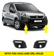 PEUGEOT PARTNER 2015 - 2019 FRONT BUMPER FOG DRL LEFT & RIGHT GRILLE 1513564680