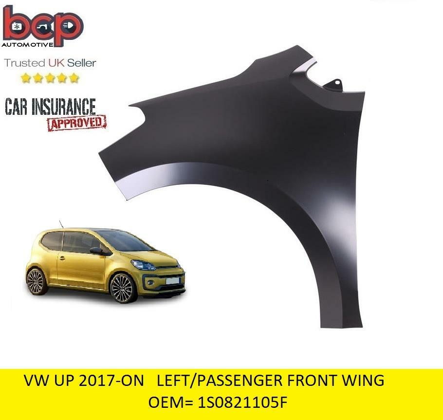 VW UP 2017 ON FRONT WING LEFT PASSENGER SIDE INSURANCE APPROVED 1S0821105F NEW