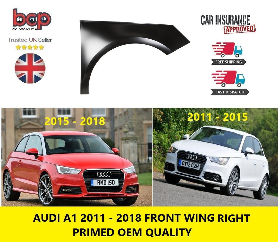 AUDI A1 2010 - 2018 FRONT WING RH RIGHT DRIVER SIDE OFF SIDE NEW PRIMED