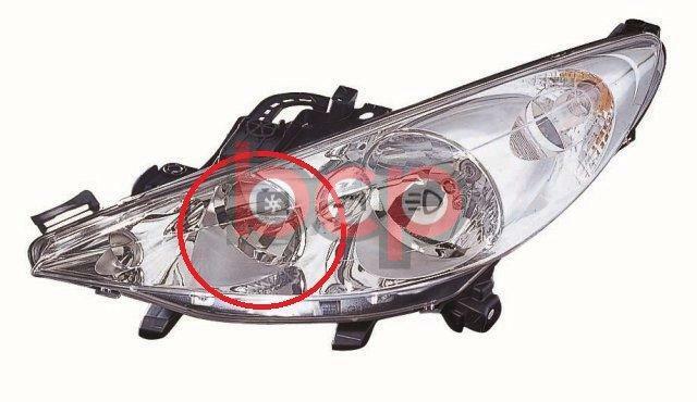 PEUGEOT 207 2006-2013 HEADLIGHT HEADLAMP WITHOUT FOG PASSENGERS LEFT LHS N/S