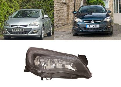 VAUXHALL ASTRA J MK6 2013 - 2015 HEADLIGHT HEADLAMP DRIVERS SIDE BLACK TRIM