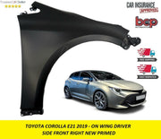 TOYOTA COROLLA 2019 ON E21 FRONT WING DRIVER SIDE INSURANCE SPEC 5380112B30