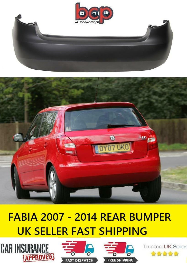 SKODA FABIA 2007 -2010 REAR BUMPER BRAND NEW NOT VRS INSURANCE APPROVED
