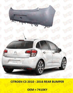 Load image into Gallery viewer, CITROEN C3 2010 - 2016 REAR BUMPER PRIMED INSURANCE APPROVED 7410KY
