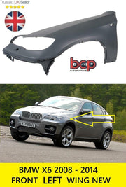 BMW X6 E71 2008 - 2014 FRONT WING LEFT PASSENGER SIDE INSURANCE APPROVED