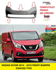 FOR NISSAN NV300 2014 - 2018 FRONT BUMPER PRIMED OE SPEC NEW INSURANCE APPROVED