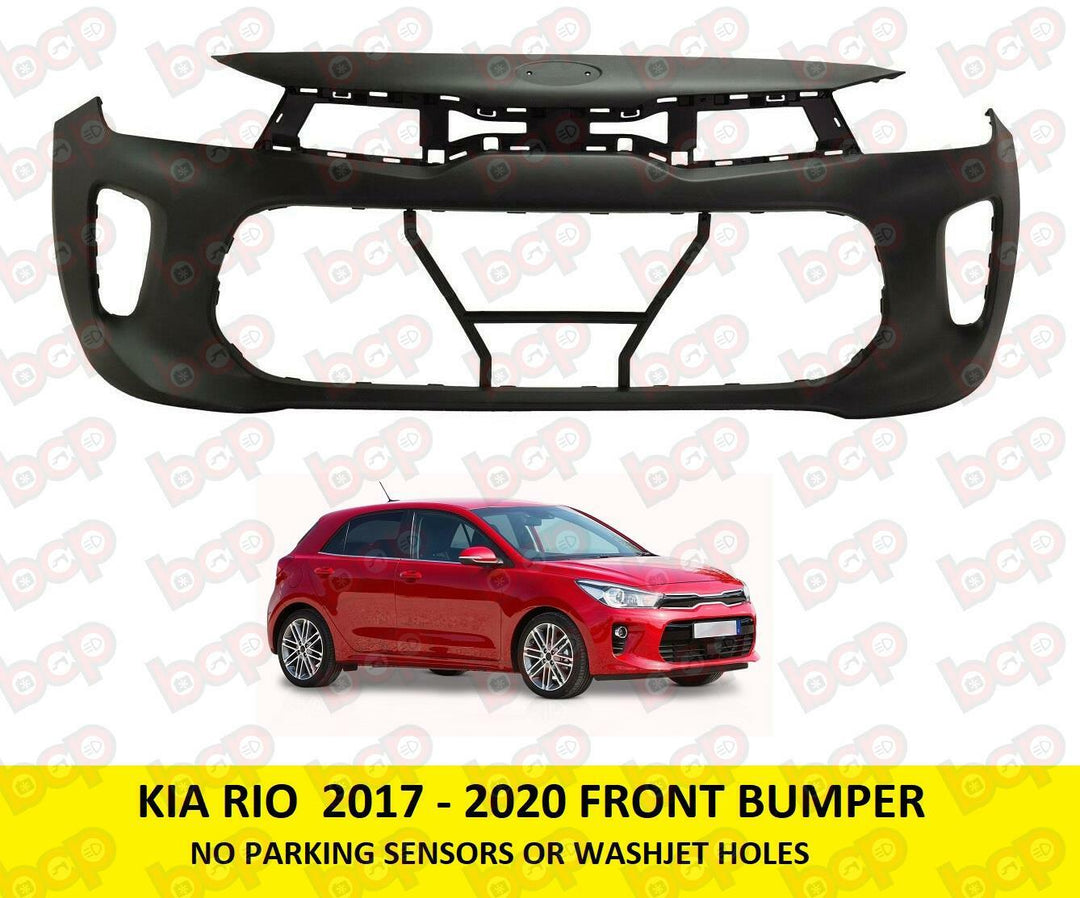 KIA RIO 2017 – 2020 FRONT BUMPER NO PARKING SENSOR HOLES EX LX S MODELS ONLY