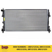 AUDI A1 2010 - 2018 RADIATOR WATER COOLER FOR COOLANT ENGINE 1.0 1.4 TDI TSFI