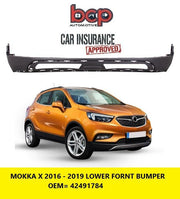 VAUXHALL MOKKA X  2016  ON FRONT BUMPER LOWER BLACK READY TO FIT NEW OE SPEC