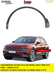 VOLKSWAGEN TIGUAN 2016 - 2024 FRONT PASSENGER SIDE WHEEL ARCH OE 5NA854731D