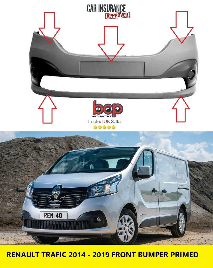 RENAULT TRAFIC 2014 - 2021 FRONT BUMPER PRIMED OE SPEC NEW INSURANCE APPROVED