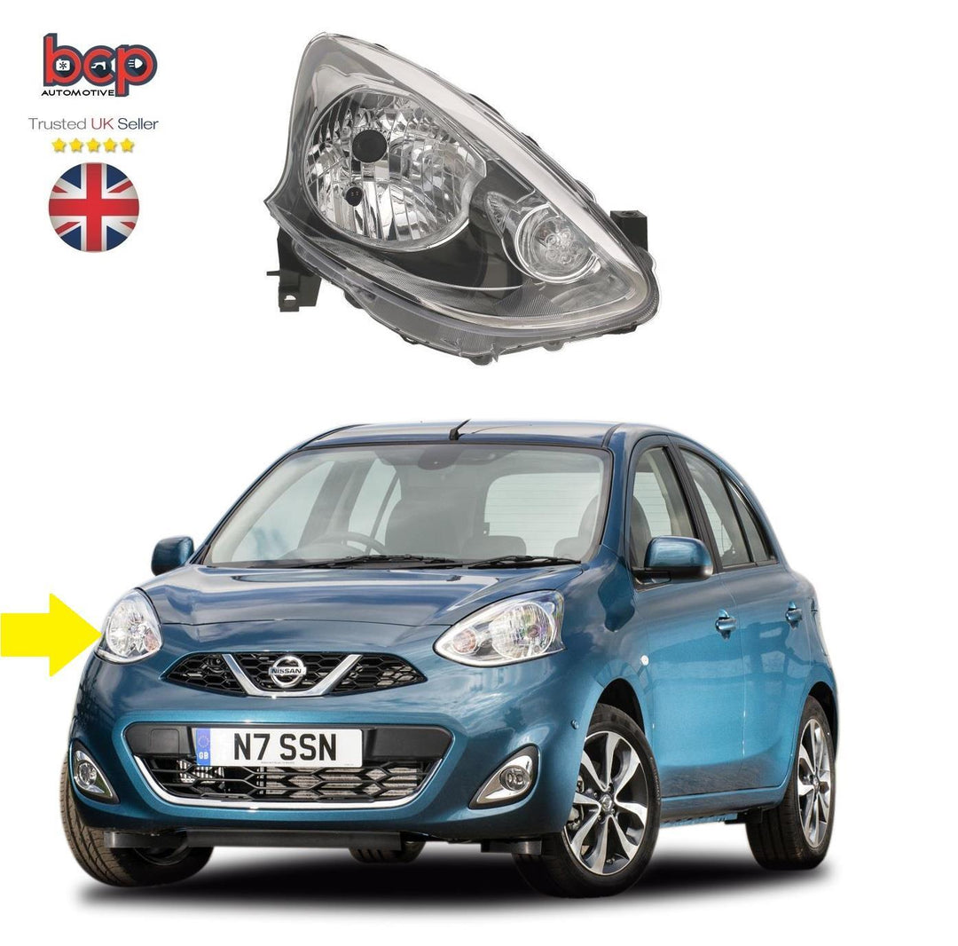 FOR NISSAN MICRA 2013 - 2017 HEADLIGHT HEADLAMP RIGHT DRIVER SIDE 260103HN0A